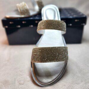 *New Low Price!* Kate & Mel Silver Slides